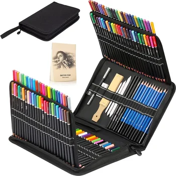 145Pcs עפרונות צבעוניים להגדיר 120 צבעים מקצועי lapices למבוגרים חוברות צביעה אמן ציור מצייר קוצו אמנות Supplie