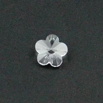 14mm 1000pcs קריסטל פרח שזיף זכוכית קריסטל חרוזים Wirh חור אחד בשביל קישוטים, אבזרים אופנה