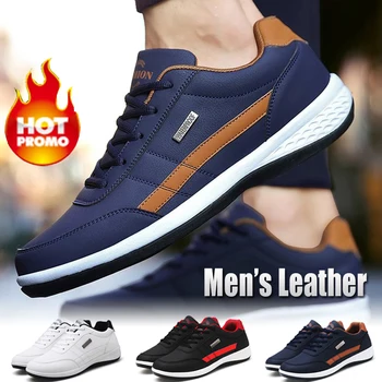 2019 חדש אופנה גברים נעלי גברים נעליים מזדמנים לנשימה תחרה Mens נעליים מזדמנים אביב נעלי עור גברים Chaussure Homme