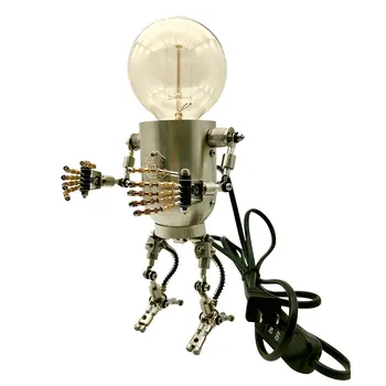 250+ חלקים של 3D DIY steampunk מתכת רובוט מר גורט תחביב הרכבה עצמית מודל הערכה לבנות מזל בתולה מתכת דגם עם נורות LED