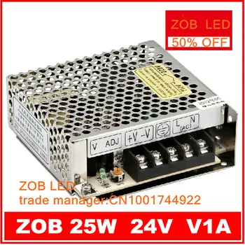 25W 1A 24V LED החלפת ספק כוח,100~120V/200~240V AC קלט,פלט כוח suply 24V במניות--2PCS/LOT