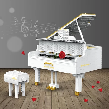 2745Pcs הפסנתר מודל אבני הבניין יצירתי מכשירים לבנים ערכות DIY, צעצועים מתנות יום הולדת עבור ילדים מבוגרים חברים
