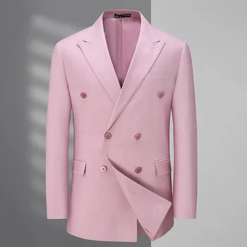 5916 -2023 פנאי חליפת העסקים חליפה חליפה של גבר המקצועי הבכיר החליפה 92 גברים מיקרו-פצצה רשמית חליפת ז ' קט