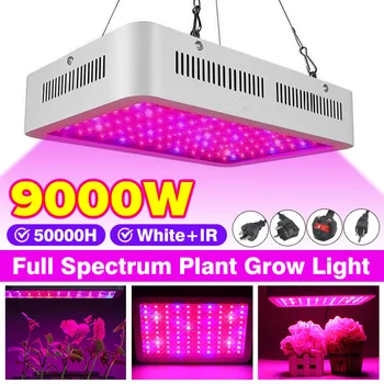 9000W LED לגדול אור עמיד למים Phytolamp 100Leds שבב פיטו צמיחה המנורה 265V ספקטרום מלא צמח תאורה עבור הצמח מקורה
