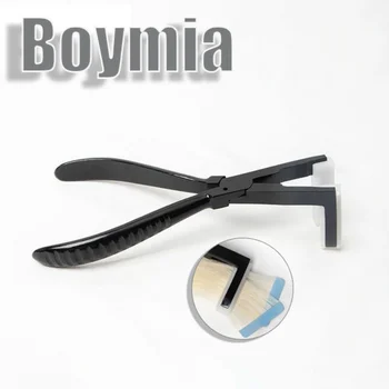 Boymia הקלטת שיער פלייר מקצועי נירוסטה הרחבות הקלטת איטום Plier עיצוב ארגונומי עבור הקלטת מספרה כלים