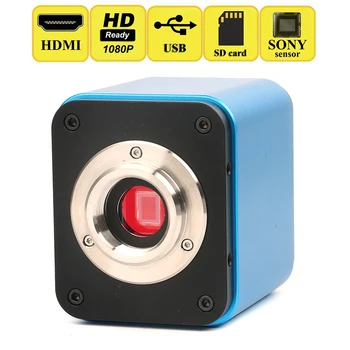 HD 1080P HDMI USB SONY IMX236 C הר וידאו דיגיטלי ומצלמה וידאו מקליט עבור המעבדה הביולוגית מיקרוסקופ PCB הלחמה