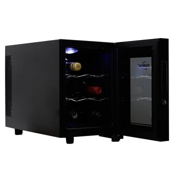 Koolatron עירוני סדרה דלוקס 6 בקבוק יין מקרר תרמואלקטרי מקרר עם בקרת טמפרטורה דיגיטלי