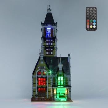 Lightaling אור Led ערכת עבור 10273 בית רדוף רוחות אבני הבניין מוגדר (לא כולל דגם) לבנים צעצועים לילדים RCVersion
