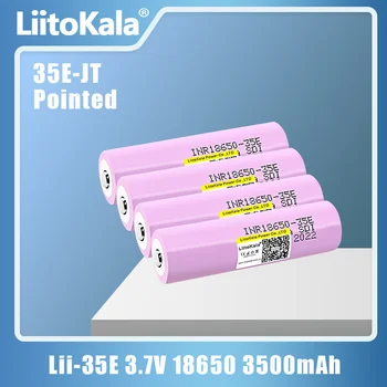 LiitoKala INR18650 35E הצביע 100% מקורי על 18650 3500mAh 25 א, הפרשות INR18650 סוללה Li-ion 3.7 v סוללה Rechargable