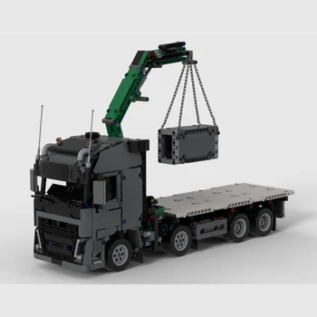 MOC-34643 מנוף המשאית בניין מודל משולבים צעצוע פאזל ילדים מתנה
