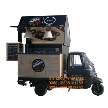 Piaggio קוף משאית מזון/קפה חשמליות משאית מזון /נייד חשמלי משאית המזון