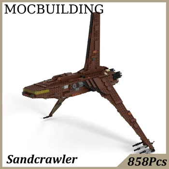 Sandcrawler חללית מודל MOC בניין לבנים צעצועים לילדים, מתנת יום הולדת