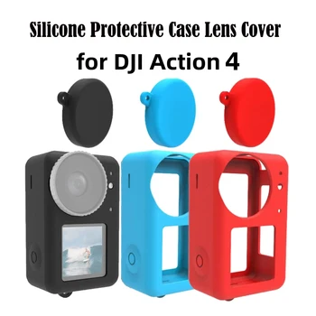 Softbox סיליקון Case כיסוי עבור DJI אוסמו פעולה 4 3 סיליקון מקרה מגן עם כיסוי עדשת המצלמה על DJI פעולה 4 אביזר