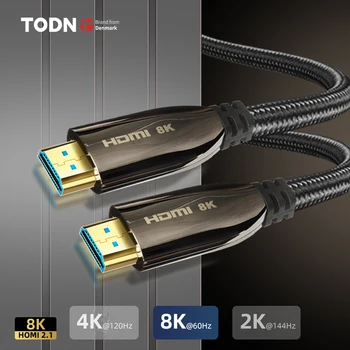 Todn 8K HDMI 2.1 כבל 120Hz 48Gbps סיב אופטי כבל HDMI Ultra במהירות גבוהה HDR eARC HD Samsung LG הטלוויזיה Box PS5 כבל HDMI 4.8