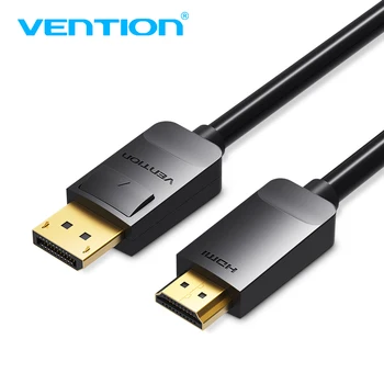 Vention כבל מתאם DP זכר זכר HDMI 1080 כבל מתאם ממיר וידאו כבל למחשב נייד Mac Displayport to HDMI 3m