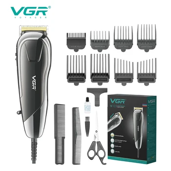 VGR שיער גוזז שיער מקצועי מכונת חיתוך מתכוונן תספורת פתול מספריים רב תכליתיים מספריים עבור גברים V-127