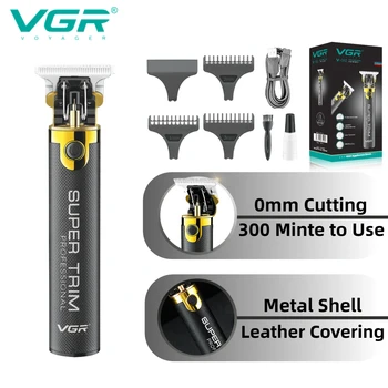 VGR שיער גוזם שיער מקצועי קוצץ מיני שיער מכונת חיתוך נטענת אלחוטי חשמלי אפס מכונת חיתוך V-082