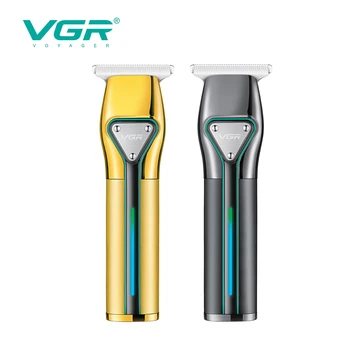 VGR שיער גוזם שיער מקצועי קליפר מתכת שיער מכונת חיתוך נטענת חשמלית אלחוטי LED גוזם לגברים V-960