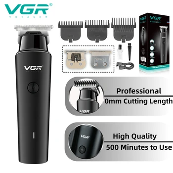 VGR שיער קליפר מקצועי T-להב שיער מכונת חיתוך נטענת אלחוטי זקן גוזם קוצץ חשמלי עבור גברים V-933