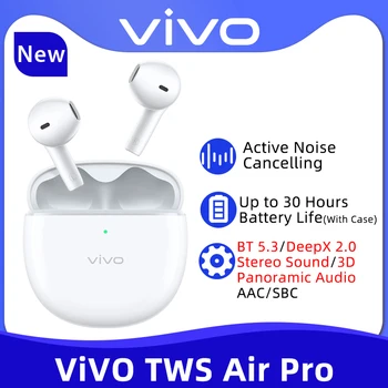 VIVO TWS אוויר Pro נכון אלחוטית, אוזניות Bluetooth 5.3 פעיל רעש מבטל אוזניות אלחוטיות 30Hour חיי סוללה עבור Vivo X90