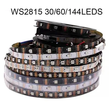 WS2815 DC12V בנפרד למיעון 30/60/144 לדים/מ ' WS2812B מעודכן 5050 RGB פיקסלים LED רצועת אור