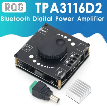 -XY AP50H HIFI Bluetooth 5.0 2x50W שמע אלחוטית TPA3116D2 דיגיטלי מגבר כוח סטריאו לוח מגבר Amplificador USB AUX 3.5 מ 