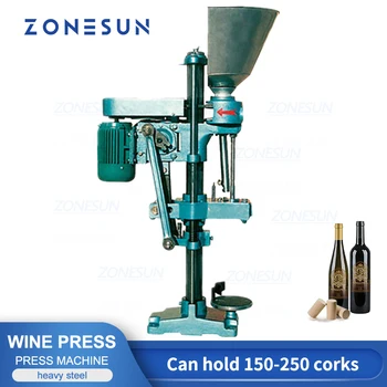 ZONESUN ZS-XGDSJ1 לחיצה על הפקק מכונה על בקבוקי יין בירה הזנה אוטומטית אריזה קו ייצור