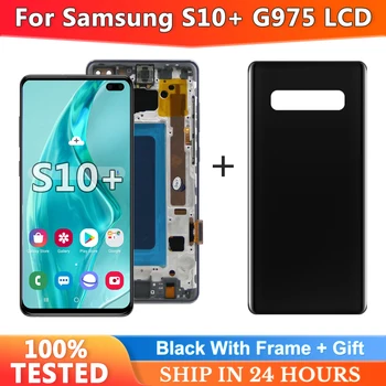 איכות גבוהה TFT עבור Samsung Galaxy S10 בנוסף G975F/DS תצוגת Lcd מסך מגע דיגיטלית עבור Samsung Galaxy S10+ LCD עם מסגרת