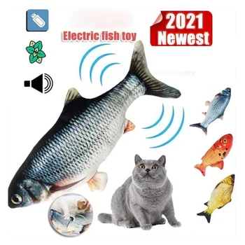 אלקטרונית חתול צעצוע 3D דגים חשמלי USB טעינת סימולציה דגים צעצועים לחתולים לחיות מחמד משחק צעצוע של חתול אספקה