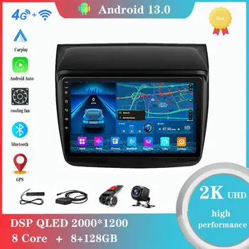 אנדרואיד 12.0 על Mitsubishi Pajero ספורט 2 L200 טריטון 2008-2016 נגן מולטימדיה אוטומטי את רדיו ה-GPS Carplay 4G WiFi DSP