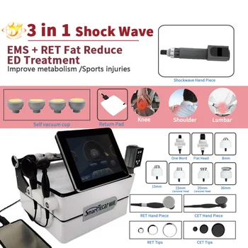 אקוסטית רדיאלי Shockwave פיזיותרפיה פיזיותרפיה הגוף לעיסוי גל הלם בעיות מכונת Rswt