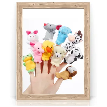 בובות אצבע להגדיר הפסחא של בעלי חיים חמודים בסגנון קטיפה רכה חיות התינוק שעת סיפור לילדים להראות המשחקים הספר 10pcs/סט