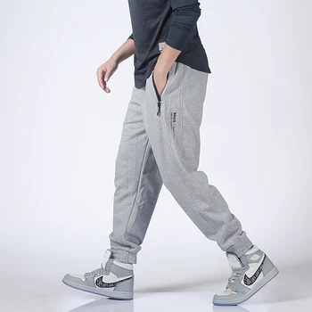 גברים מכנסי טרנינג סתיו חורף פלוס כותנה עבה מכנסי ריצה כושר פנאי לנשימה חום חיצוני ריצה המכנסיים
