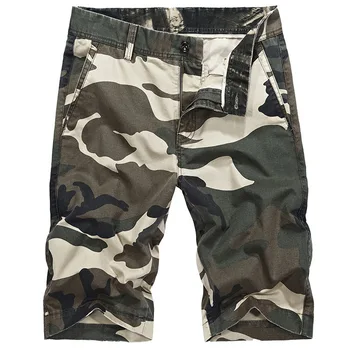גברים של מכנסיים קצרים מכנסיים זכר הקיץ ספורט תחת כיפת השמיים צבאי הסוואה אנטי ללבוש מטען דק כיס קמפינג טיפוס חצי מכנסיים.
