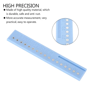 גוט-percha נקודות Span למדוד את היקף שורש מדידה שליט אורך שיניים כלים מכשירים מוגנים מפני קורוזיה דיוק גבוה