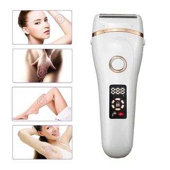 גילוח ללא כאבים, הגברת גילוח עבור נשים ביקיני גוזם על כל הגוף עמיד למים טעינת USB תצוגת LCD רטוב & יבש באמצעות