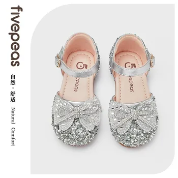 גרגר שעועית של בנות סנדלי קיץ עיישה נסיכה נעלי ילדים של קריסטל הנעליים של הבנות רך הבלעדית של נשים Baotou סנדלים