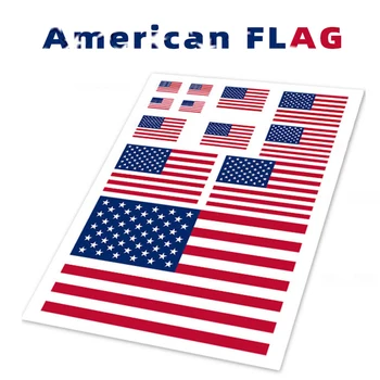 האמריקאי דגל המדינה מותאם אישית מדבקה למכונית דלת צד חלון עיצוב מדבקות ויניל מדבקות סגנון הכיסוי ריבוע המעגל אוטומטי ארה 