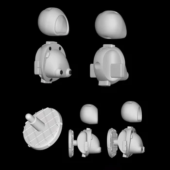 הגרסה החדשה מיני OB11 בובה כלי שרף חומר 1/8 1/12 BJD OB11 ראש מגש שהופך כלי הבובה אביזרים להכנת בובה כלים