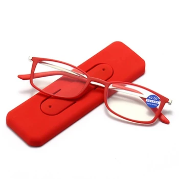 החדש מחזיק טלפון קיפול גברים נשים Presbyopic משקפיים 1.0 3.5 נייד אור כחול חוסם את משקפי הקריאה.