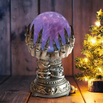 הקריסטל קסם כדור הפלסמה תיגע המנורה ליל כל הקדושים המכשפה יד הבדולח קישוט יום הולדת חג המולד לילדים מתנות לילה אור