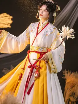 ורוד בסגנון סיני Hanfu הריקוד המסורתי תחפושת ג ' ין שושלת הנסיכה בגדים מזרחיים שושלת טאנג Fairy שמלות תלבושת