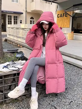זמן כותנה מרופד מעיל נשים חדשות גרסה קוריאנית מתאימה רופף 2023 החורף לחם מעיל מזדמן בקפוצ ' ון חם, מעיל Z2967