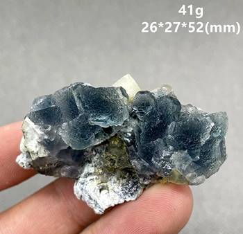 חדש! 100% טבעי דרך מונגוליה הפנימית כחול לב פלואוריט מינרלים דגימות אבנים וקריסטלים קוורץ קריסטל הריפוי.