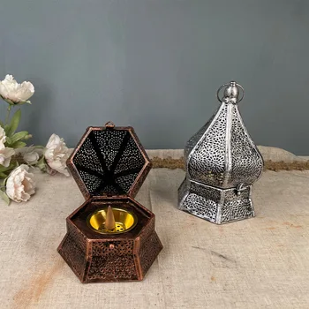 יצירתי אישיות מבער קטורת תכשיטים ריחני מתכת מלאכות ערבי דתי, בית עיצוב פנים הבית ריהוט מתנות