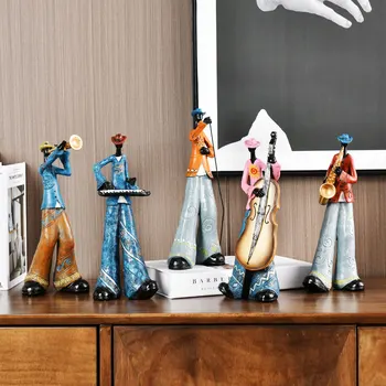 יצירתיות הלהקה דמויות פסל אמנות, מוסיקה, נגינה פיסול אמנות קישוט הבית סלון כוננית עיצוב מתנות