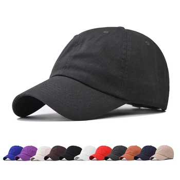 כובע בייסבול כובע Snapback טהור כותנה כובע בייסבול רך, מוצק צבע כובע בייסבול אביב סתיו שווי חיצוני היפ הופ כובע מצויד