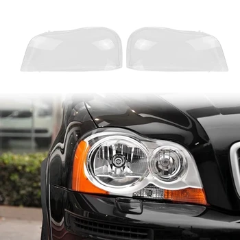 מכונית שקופה אהיל הראש אור המנורה כיסוי משקפיים אהיל מנורה פנס כיסוי מעטפת עדשת -וולוו XC90 2004-2013