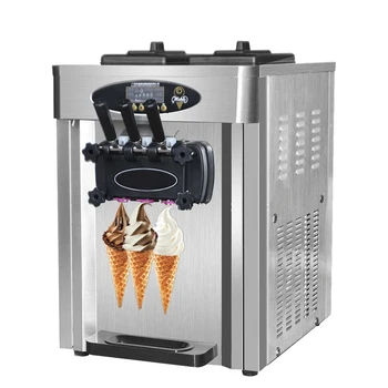 מסחרי שולחן העבודה רך גלידה מכונת אוטומטי אינטליגנטית גלידה יצרנית ציוד לעיבוד מזון