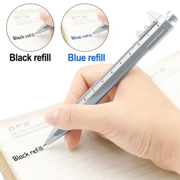משולבת ג ' ל עט-דיו כלי הכתיבה העט קצה סיבוב עט כדורי ב-2 צבעים אופציונליים כלי כתיבה עט Vernier עט כדורי